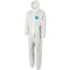 1500-WH Microgard Chemical Protective Coveralls, Disposable, Type 5/6, White, SMS Nonwoven Fabric, Zipper Closure, 2XL thumbnail-0