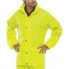 Rain Jacket, Men, Yellow, Polyester/Polyurethane, 2XL thumbnail-0