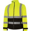 Hi-Vis Soft Shell Jacket, Large, Yellow & Black, Polyester, EN20471 thumbnail-0