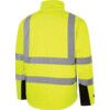 Hi-Vis Soft Shell Jacket, Large, Yellow & Black, Polyester, EN20471 thumbnail-1