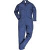 Coveralls, Navy Blue, Cotton/Polyester, Chest 44-46", L thumbnail-0