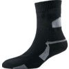 Waterproof Socks, Men, Black/Grey, Nylon/Wool, Size XL thumbnail-0