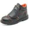 Mens Safety Boots Size 10, Black, Leather, Water Resistant, Steel Toe Cap thumbnail-0