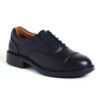 Safety Shoes, Men, Black, Leather Upper, Steel Toe Cap, S1P, SRC, Size 11 thumbnail-0