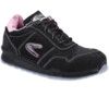 Alice, Safety Trainers, Women, Black/Pink, Leather Upper, Aluminium Toe Cap, S3, Size 6 thumbnail-0