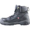 Jupiter, Mens Safety Boots Size 10, Black, Leather, Water Resistant, Aluminium Toe Cap, ESD, Wide Fit thumbnail-2
