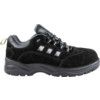 Safety Trainers, Black, Leather Upper, Composite Toe Cap, S1P, Size 5 thumbnail-1