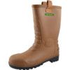 Rigger Boots, Unisex, Tan, Polyurethane Upper, Steel Toe Cap, S5, Size 5 thumbnail-0