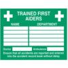 First Aiders Vinyl Sign 300mm x 200mm thumbnail-0