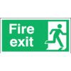 Fire Exit Right Rigid PVC Sign 300mm x 150mm thumbnail-0