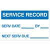 SERVICE RECORD VINYL LABEL 25x40mm thumbnail-0