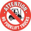 FM22 Floor Marker No Forklift Trucks PVC Film Sign 430mm x 430mm thumbnail-0