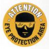 FM11 Floor Marker Eye Protection Area PVC Film Sign 430 Dia thumbnail-0