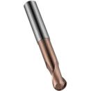 Series S231 Carbide 2 Flute Long Series Ball Nosed Slot Drill - TiSiN Coated - Metric  thumbnail-0