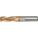 HSS-Co 5% KC3 3* Flute Throwaway Milling Cutters, Weldon Shank: Long Series, Metric - TiN Coated thumbnail-0