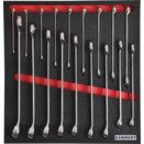 18 Piece 6 - 24mm Professional Combination Spanner Set in Tool Control 2/3 Foam Inlay.
 thumbnail-0