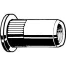 Blind Rivet Nut - Cylindrical - Open Serrated Shank -  Aluminium -3 OCH 25  thumbnail-1