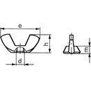 A2 Stainless Steel Wing Nuts - DIN 314 thumbnail-1