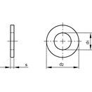 HV Spring Pin Washer - Metric - Steel - BZP -  Heavy Type - DIN 7349 thumbnail-1