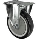Light to Medium Duty Pressed Steel Castors - Polyurethane Tyred Wheel with Nylon Centre - Ball Journal Bearing thumbnail-2