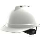 V-GARD 500 Vented/Non-Vented Safety Helmet with FAS-TRAC III Suspension and Sewn PVC Sweatband thumbnail-0
