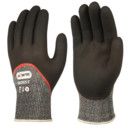 Cut Resistant Gloves, Foam Nitrile Coated, Black/Grey thumbnail-1