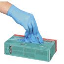 Disposable Gloves, Blue Nitrile, Chemical Resistant (Box-100) thumbnail-0