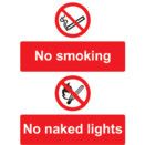 No Smoking No Naked Light Signs thumbnail-0