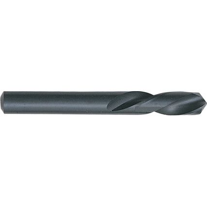 S100, Stub Drill, 2.7mm, High Speed Steel, Black Oxide