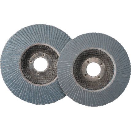 566A, Flap Disc, 65038, 125 x 22.23mm, Flat (Type 27), P60, Zirconia