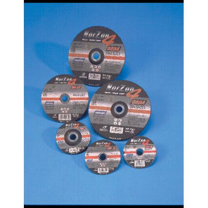 Cutting Disc, BDX, 24-Coarse, 100 x 6.5 x 16 mm, Type 27, Aluminium Oxide