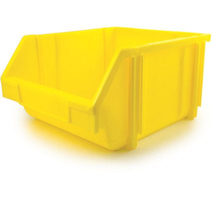 Storage Bins, Plastic, Yellow, 280x350x184mm