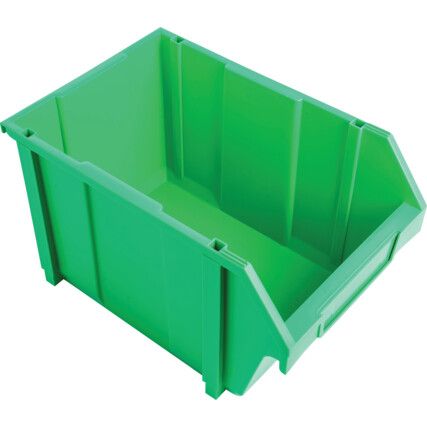 Storage Bins, Plastic, Green, 280x425x260mm