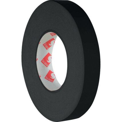 3101 Black Polyethylene Cloth Tape - 25mm x 50m