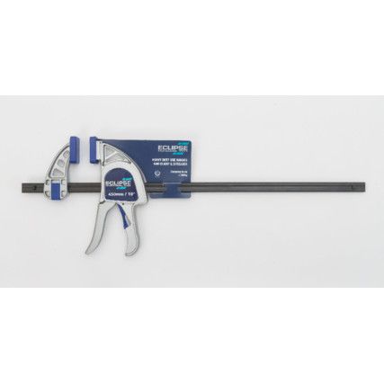 6in./150mm Heavy Duty Quick Clamp, Aluminium Jaw, 300kg Clamping Force, Pistol Grip Handle