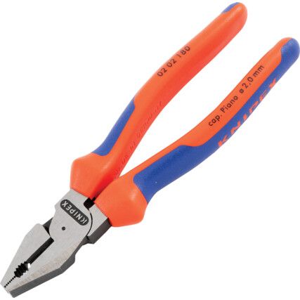 02 02 180, 180mm Combination Pliers, Serrated Jaw