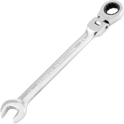 Single End, Ratchet Wrench, 13mm, Metric