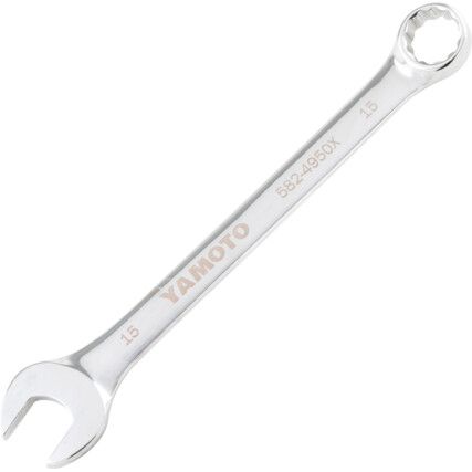 Single End, Combination Spanner, 15mm, Metric