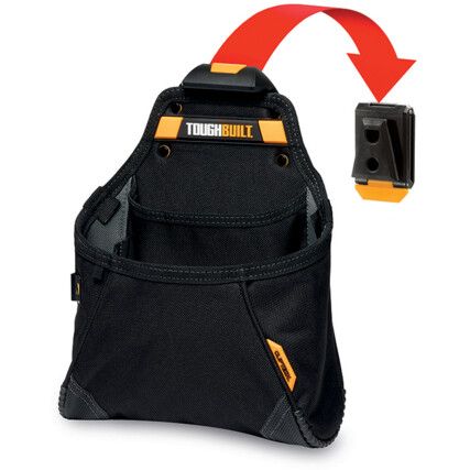 Belt Pouch, 6-Layer Supstruction™, Black/Grey/Yellow, 12 Pockets
