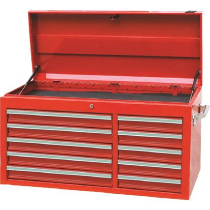 Tool Chest, Classic - Extra Wide, Red, Steel, 10-Drawers, 552 x 1051 x 445mm, 225kg Capacity