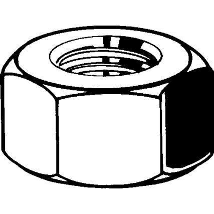 1/4" UNC A2 Stainless Steel Hex Nut
