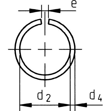 10mm SHAFT SNAP RING SPRING STEEL DIN7993 (BX-250)