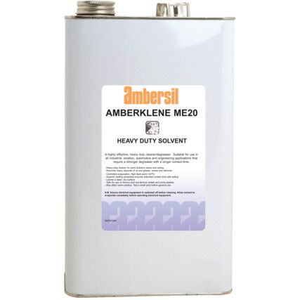 Amberklene ME20, Cleaner, Solvent Based, Tin, 5ltr
