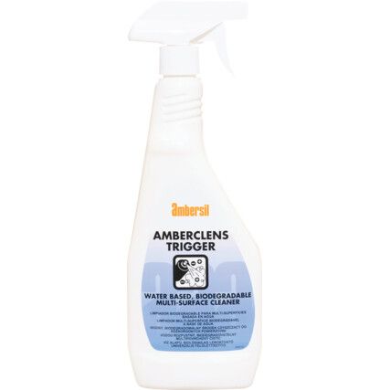 Amberclens, Foam Cleaner, Water Based, Spray Bottle, 750ml