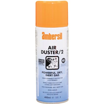 Air Duster 2, Non-Flammable Air Duster, Aerosol, 400ml
