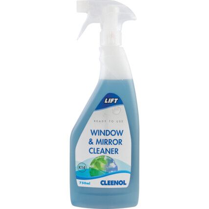 Cleenol, Glass & Mirror Cleaner, Spray Bottle, 750ml