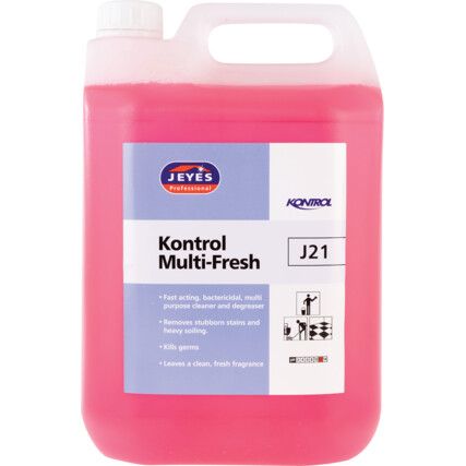 Kontrol Multi-Fresh, Cleaner, Bottle, 5ltr
