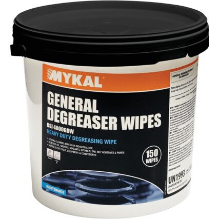 General Degreaser Wipes, Tub of 150