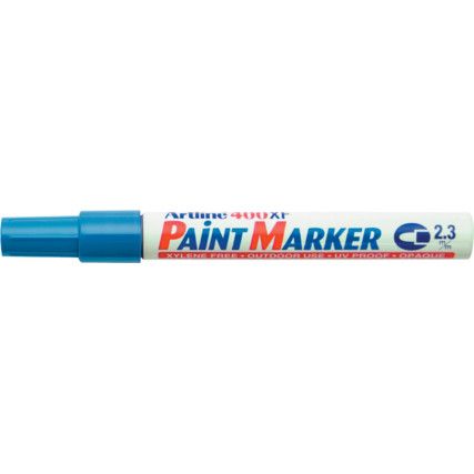 400XF, Paint Marker, Light Blue, Permanent, Bullet Tip, Single