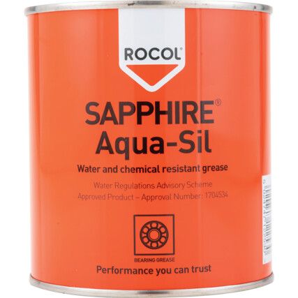 Sapphire® Aqua-Sil, Bearing Grease, Tin, 500gm